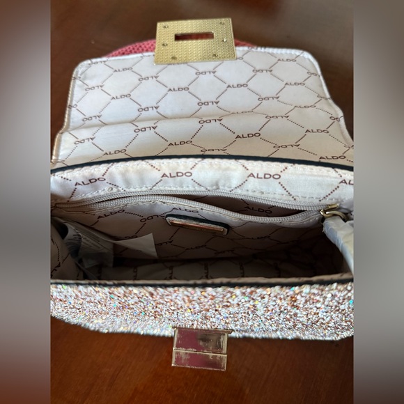 Aldo Chiadda Champagne Glitter Mini Bag - Picture 9 of 11